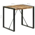 thumbnail image 4 of vidaXL Dining Table 80x80x75 cm Rough Mango Wood, 4 of 5