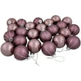 thumbnail image 6 of Northlight Shiny and Matte Christmas Glass Ball Ornaments - 2.25" (55mm) - Pink - 24ct, 6 of 7
