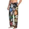 thumbnail image 2 of Daiia Men'S Beer Caps Pants,Bottoms Sleep Lounge,Pajama Pants,Pj Bottoms Drawstring And Pockets-Small, 2 of 9