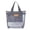 Grey, variant on Mesh Beach Tote Bag with Zipper Pocket - Large 11.02 x 11. x 3.54 Inch Family Pool Bag for Toys, Vacation Essentials, Cruise, Travel, and Swimming Gear
