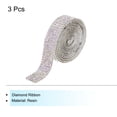 thumbnail image 3 of Unique Bargains 3Roll 1 Yard 8mm Self Adhesive Crystal Rhinestone Ribbon for Crafts Project, Colorful,White, 3 of 5