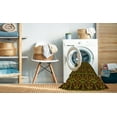 thumbnail image 2 of Ahgly Company Machine Washable Indoor Rectangle Transitional Dark Yellow Green Area Rugs, 3' x 5', 2 of 7