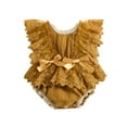 thumbnail image 1 of Bagilaanoe Newborn Baby Girl Rompers Floral Lace Fly Sleeve Bodysuit 3M 6M 12M 18M Infant One Piece Jumpsuit, 1 of 9