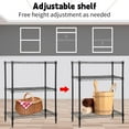 thumbnail image 4 of Dkelincs 3 Tier Shelf Storage Rack Steel Wire Shelving for Storage, Adjustable Utility Metal Shelves 450 lbs for Kitchen Garage Pantry Closet, Black, 4 of 7