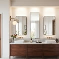 thumbnail image 5 of Mordern Single Antique Brass Metal with Milk Glass Shade Vanity Light, Minimalist Wall-Mounted Sconce, Contemporary Wall light, Indoor Sconce beside Mirror, for Bathroom, Living Room, Dining Room, 5 of 10