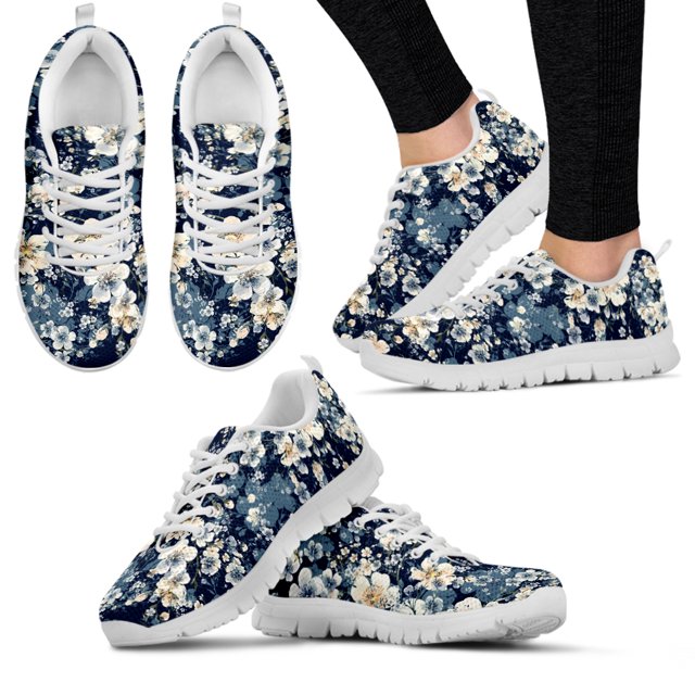 Nuevos zapatos ligeros con cordones y estampado de flores de cerezo para exteriores, zapatillas de plataforma cómodas, zapatillas de deporte casuales, zapatos