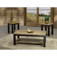 thumbnail image 1 of Hamuq Ensemble de Table Basse en Bois MDF Vieilli avec Tablette Inférieure, Espresso, 1 of 1