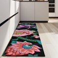 thumbnail image 4 of Pioneer Flower Floral Print Pattern Kitchen Rug Mat,Kitchen Runner Rugs Non Skid Washable,Decorative Kitchen Floor Mats for Kitchen,Sink,Laundry,17"X47", 4 of 5