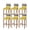 Yellow, variant on Yellow Grey Bar Stool Covers Set of 4, Vintage Stripe Farmhouse Wood Grain Ombre Stretch Washable Bar Chair Covers with Backs, Removable Pub Counter Height Chair Cover for Kitchen Dining Room Cafe