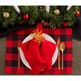 thumbnail image 4 of Design Imports CAMZ11249 Red Buffalo Check Ribbed Placemat - Set of 6, 4 of 4