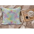 thumbnail image 2 of Abstract Fluffy Throw Pillow Cushion Cover, Geometrical Vibrant Rainbow Themed Pastel Colored Rhombus Pattern Hipster Style, Decorative Square Accent Pillow Case, 20" x 20", Multicolor, by Ambesonne, 2 of 5