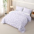 thumbnail image 3 of Erosebridal Purple Cheetah Print Twin Quilt Set for Boys Girls, Cute Animal Twin Coverlet Set, 2pcs, 3 of 7
