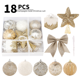 thumbnail image 1 of Adornos navideños Juego de bolas navideñas de espuma para la parte superior del árbol de Navidad de Platinum Boutique Colgante para árbol de Navidad, 1 of 5