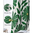 thumbnail image 3 of Green Spring Floral Kitchen Curtains Summer Flower Pastoral Cafe Short Curtains for Bathroom Blackout Window Curtain Grommet Small Window Treatment Tier Drapes for Bedroom Living Room 52"x45"x2, 3 of 9