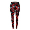 thumbnail image 4 of Tosmy Women's Leggings Valentine's Day Women Print Tights Leggings Control Yoga Sport Leggings For Women High Waist Leggings Soft, 4 of 5