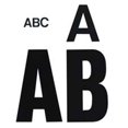 thumbnail image 1 of Chartpak CHA Vinyl Letters- 4in.- Black, 1 of 1
