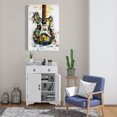 thumbnail image 2 of Abstract colorful guitar - 24"x36" canvas - Print on demand, 2 of 5