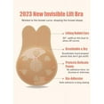 thumbnail image 2 of 2 Pairs Invisible Sticky Bras for Women - Push Up, Backless, Strapless (Black), 2 of 7