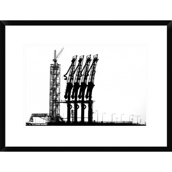 Global Gallery Jan Niezen 'Rotterdam-Harbour' Framed Wall Art