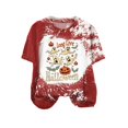 thumbnail image 5 of enyan Halloween Shirt Women Funny Pumpkin Graphic Short Sleeve Shirt Casual Fall Tee Tops Womens Halloween T Shirt(Wine,M), 5 of 5