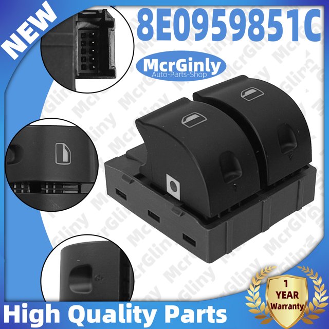 Driver's Side Front Left Master Window Switch 8E0959851C for Audi TT R8 TTRS