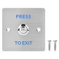thumbnail image 1 of Cergrey Bouton Poussoir de Sortie de Porte, Bouton de Sortie de Porte, Interrupteur de Porte en Acier Inoxydable Bouton de Libération pour Contrôle d'Accès, 1 of 8