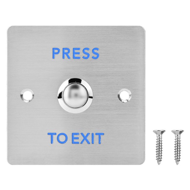 Cergrey Bouton Poussoir de Sortie de Porte, Bouton de Sortie de Porte, Interrupteur de Porte en Acier Inoxydable Bouton de Libération pour Contrôle d'Accès