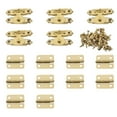 thumbnail image 1 of 15Pcs/Set Antique Cabinet Hinge Wooden Box Hinge Hasp Latch Furniture Hardware Gold, 1 of 10
