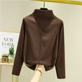 thumbnail image 3 of AherBiu Pajamas Tops for Women Long Sleeve Turtleneck Thermal Underwear Basic Layer Top Tees Undershirts, 3 of 5