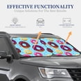 thumbnail image 4 of Naloa Donuts 2 Piece Foldable Car Sun Shades, Car Windshield Sunshade, Front Window Sunshade for Car, Truck, SUV - Large, 4 of 7