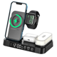thumbnail image 3 of Soporte de cargador inalámbrico tres en uno multifuncional para mesita de noche de escritorio adecuado para auriculares Apple iPhone Watch, 3 of 5