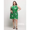 thumbnail image 3 of Plus Size Floral Keyhole Sleeveless Dress, 3 of 3