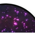 thumbnail image 3 of Dreamtimes Blue and Purple Glittering Shiny Stars Round Area Rug 3Ft Small Round Area Rug Soft Bedroom Entryway Foyer Throw Mat Washable Non-Shedding Non-Slip Sofa Nursery Carpet, 3 of 5