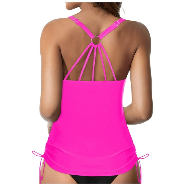 TOWED22 Womens Tankini Top Only Tummy Control Tank Tops Swimsuits