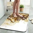 thumbnail image 2 of 1pc Brown Butterfly with Flowers Bathroom Rug Bathroom Decor and Accessories- Durable,Anti Slip,And Quick Drying,Suitable For Indoor/outdoor Use - Perfect For Bathrooms,Bedrooms,Kitchens, 2 of 9