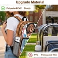 thumbnail image 5 of Xoenoiee Dachshund Paw Print Clear Backpack for Kids Teens Heavy Duty Transparent Bookbag for School College Work, 17 Inch See Through PVC Backpack Schoolbag with Adjustable Straps for Girls, 5 of 7