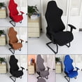 thumbnail image 3 of Stretchy Back Chair Cover for Home Office Computer Armchair Seat Soft Covers, 3 of 5