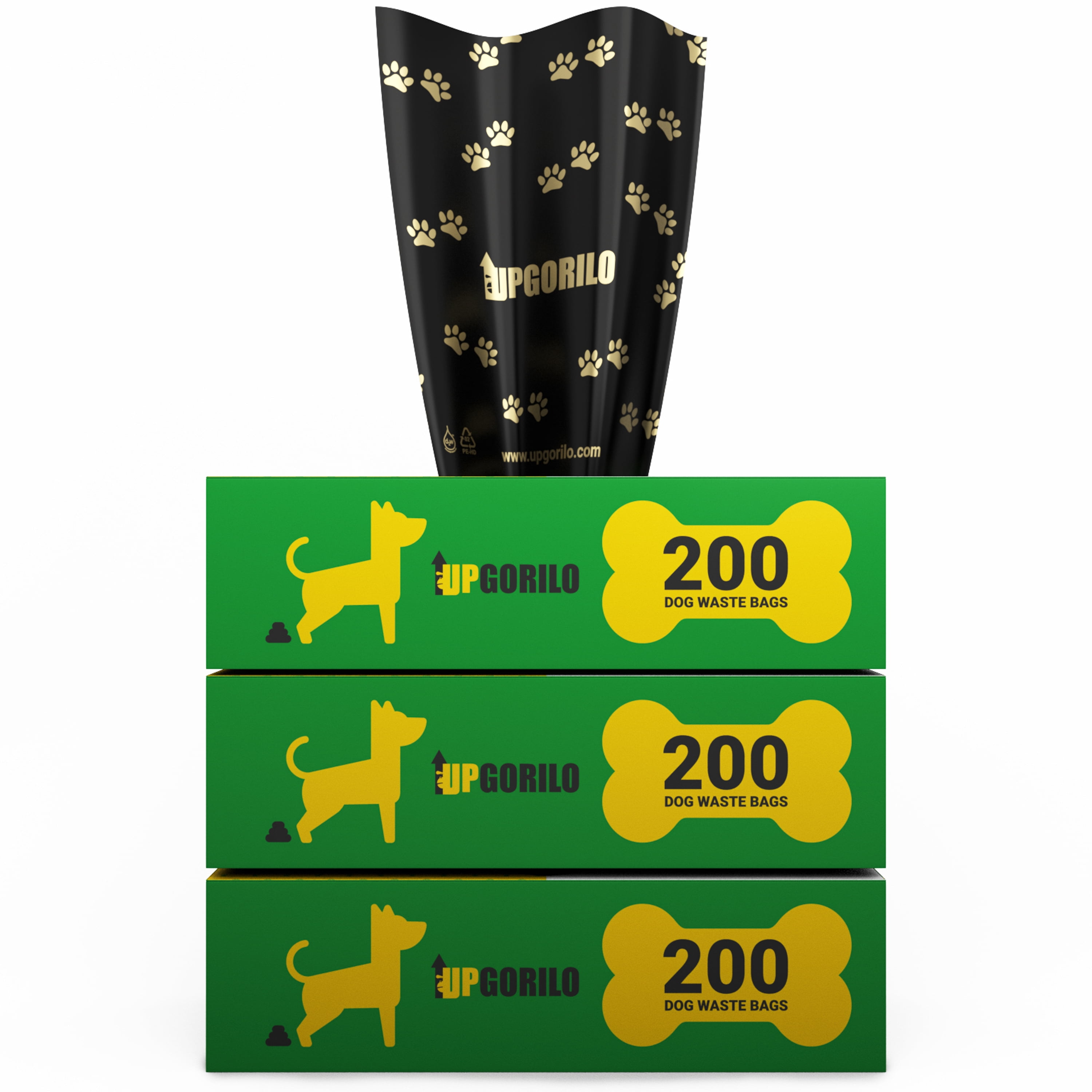 Emma + Oliver 3 Roll Set of 8 x 13 Unscented Premium Pet Waste Station Bags, 600 Extra Thick and Strong Leak Proof Dog Waste Bags