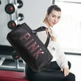 thumbnail image 2 of AOUNQ Gym Bag Sports Travel Duffel Bags for Women Weekender Overnight Tote Carry on Bag with Shoes Compartment Black, 2 of 6