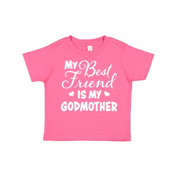 Inktastic My Best Friend is My Godmother with Hearts Boys or Girls Toddler T-Shirt