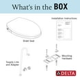 thumbnail image 6 of Delta 833004 Elongated Soft Close Bidet Seat - White, 6 of 8
