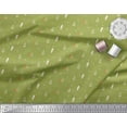 thumbnail image 2 of Soimoi Green Poly Georgette Fabric Tree Christmas Printed Fabric 1 Yard 52 Inch Wide, 2 of 3