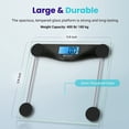 thumbnail image 5 of Etekcity Bathroom scale for weight, 6mm Tempered Glass, 400 Pounds, Black, EB4074C, 5 of 9