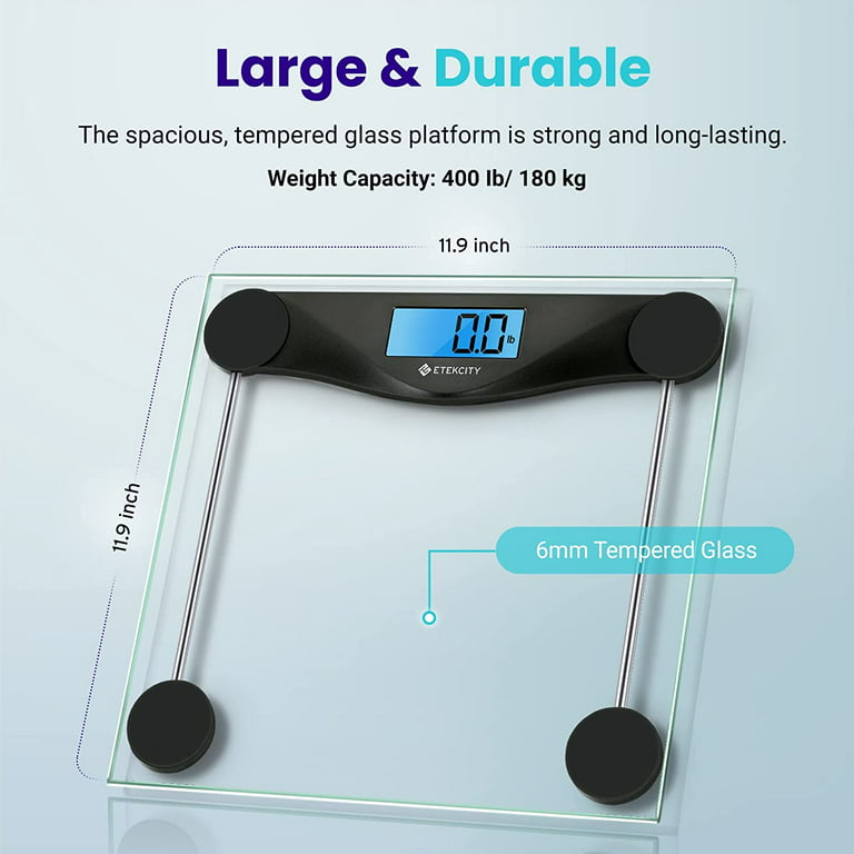 Detecto Wide Body Platform Glass Digital Scale