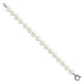 thumbnail image 2 of Sterling Silver Majestik Rh-pl 10-11mm Imitation Shell Pearl Bracelet 7.5 Inch "Bracelets, 2 of 5