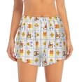 thumbnail image 2 of Balery Construction Equipments Worker Pantalones cortos deportivos para mujer con forro y dos bolsillos, elásticos, para entrenamiento, gimnasio, yoga-Medium, 2 of 7
