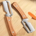 thumbnail image 3 of WUSUOWEI 1PC Stainless Steel Scallion Slicer,Advanced Functional Kitchen Vegetable Peeler,Heavy Duty Ergonomic Handle,Manual Vegetable Strip Cutter for Kitchen Prep,Kitchen Use,Veggie Peeler, 3 of 8