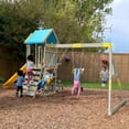 thumbnail image 4 of Seacove Wooden Swing Set with Rock Wall, Table and Bench, 4 of 9