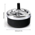 thumbnail image 5 of Automatic cleaning rotating ashtray large metal with lid creative press ashtray boutique smoking set gifts, 5 of 5