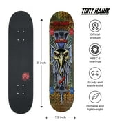 Tony Hawk 31-Inch Metallic Gold Hawk Dagger Popsicle Skateboard with 50mm x 30mm Wheels for Kids Ages 5+